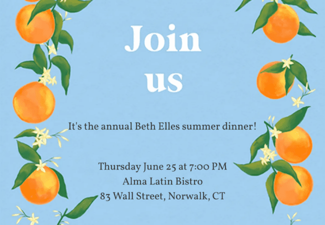 Beth Elles Summer Dinner