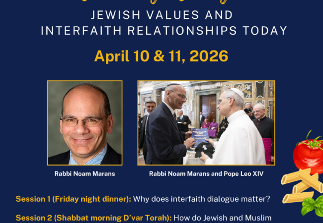 Scholar in Residence Shabbat Morning with Rabbi Noam Marans